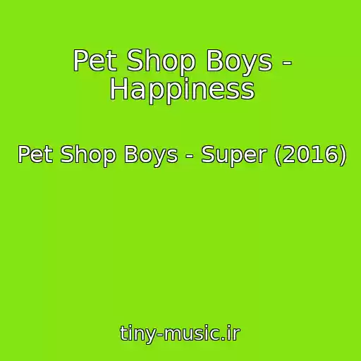 کاور آهنگ Pet Shop Boys - Happiness از Pet Shop Boys - Super (2016)