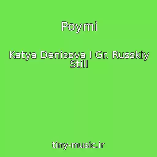 کاور آهنگ Poymi از Katya Denisova I Gr. Russkiy Still