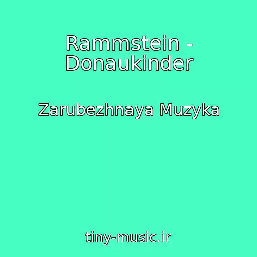 کاور آهنگ Rammstein - Donaukinder از Zarubezhnaya Muzyka
