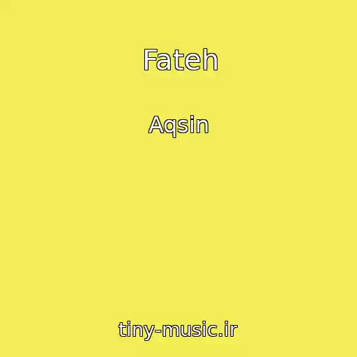 کاور آهنگ Fateh از Aqsin