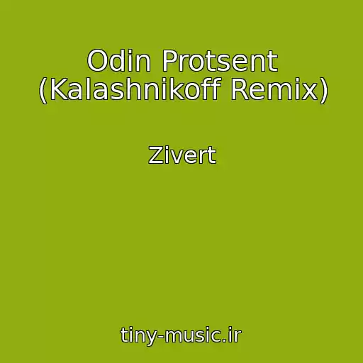 کاور آهنگ Odin Protsent (Kalashnikoff Remix) از Zivert