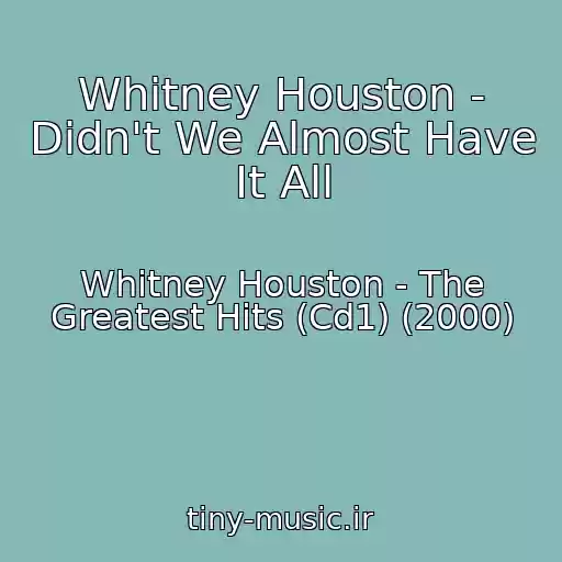 کاور آهنگ Whitney Houston - Didn't We Almost Have It All از Whitney Houston - The Greatest Hits (Cd1) (2000)