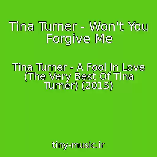 کاور آهنگ Tina Turner - Won't You Forgive Me از Tina Turner - A Fool In Love (The Very Best Of Tina Turner) (2015)