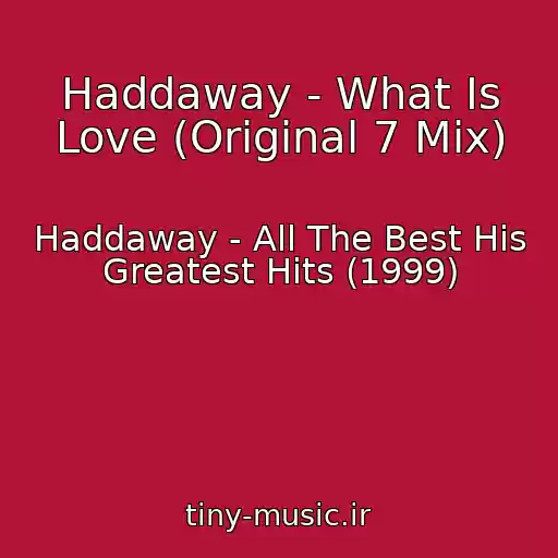 کاور آهنگ Haddaway - What Is Love (Original 7 Mix) از Haddaway - All The Best His Greatest Hits (1999)