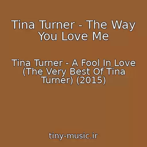 کاور آهنگ Tina Turner - The Way You Love Me از Tina Turner - A Fool In Love (The Very Best Of Tina Turner) (2015)