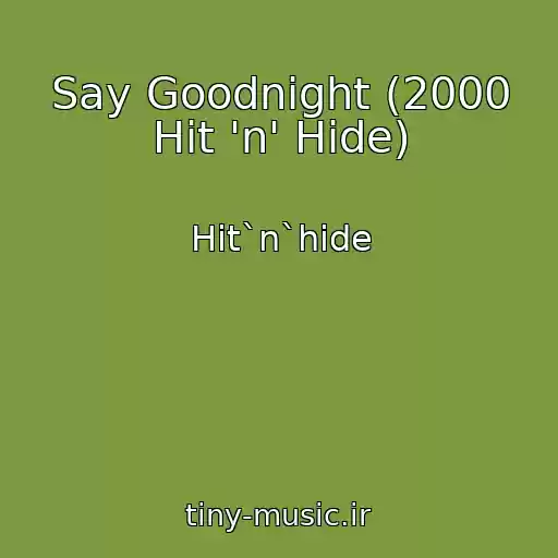 کاور آهنگ Say Goodnight (2000 Hit 'n' Hide) از Hit`n`hide