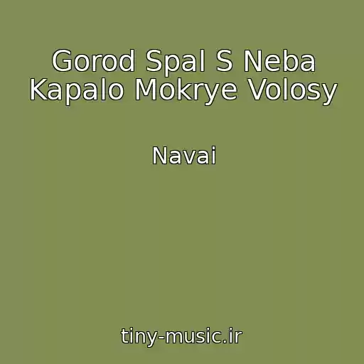 کاور آهنگ Gorod Spal S Neba Kapalo Mokrye Volosy از Navai