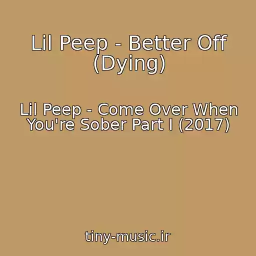 کاور آهنگ Lil Peep - Better Off (Dying) از Lil Peep - Come Over When You're Sober Part I (2017)