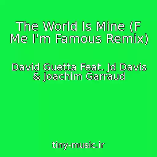کاور آهنگ The World Is Mine (F Me I'm Famous Remix) از David Guetta Feat. Jd Davis & Joachim Garraud