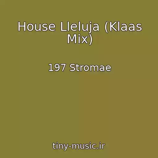 کاور آهنگ House Lleluja (Klaas Mix) از 197 Stromae