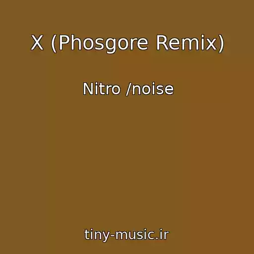 کاور آهنگ X (Phosgore Remix) از Nitro /noise