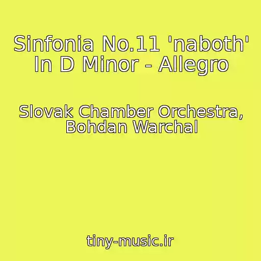 کاور آهنگ Sinfonia No.11 'naboth' In D Minor - Allegro از Slovak Chamber Orchestra, Bohdan Warchal