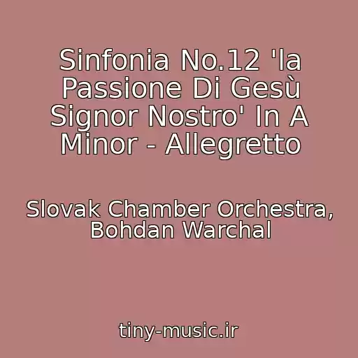 کاور آهنگ Sinfonia No.12 'la Passione Di Gesù Signor Nostro' In A Minor - Allegretto از Slovak Chamber Orchestra, Bohdan Warchal