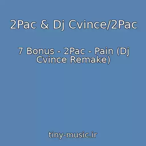 کاور آهنگ 2Pac & Dj Cvince/2Pac از 7 Bonus - 2Pac - Pain (Dj Cvince Remake)