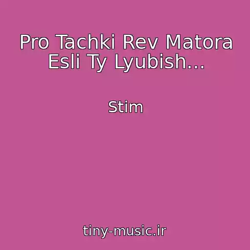 کاور آهنگ Pro Tachki Rev Matora Esli Ty Lyubish... از Stim