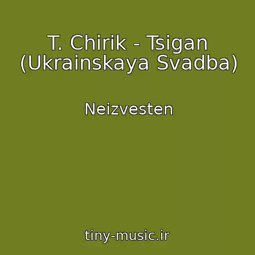 کاور آهنگ T. Chirik - Tsigan (Ukrainskaya Svadba) از Neizvesten