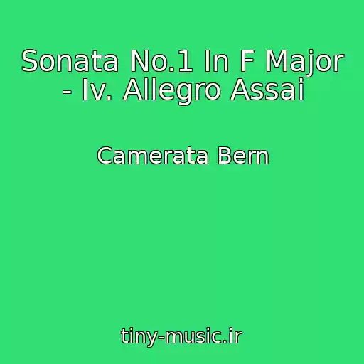 کاور آهنگ Sonata No.1 In F Major - Iv. Allegro Assai از Camerata Bern