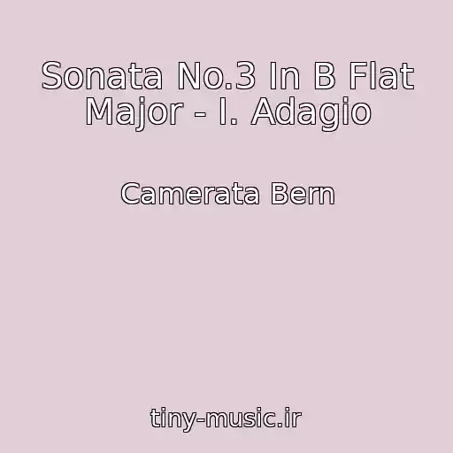 کاور آهنگ Sonata No.3 In B Flat Major - I. Adagio از Camerata Bern
