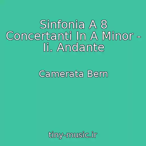 کاور آهنگ Sinfonia A 8 Concertanti In A Minor - Ii. Andante از Camerata Bern