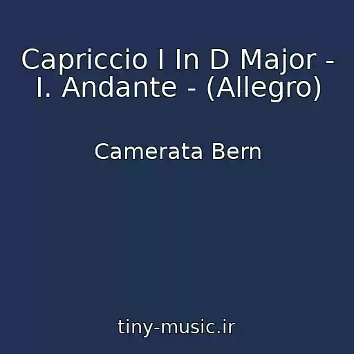 کاور آهنگ Capriccio I In D Major - I. Andante - (Allegro) از Camerata Bern