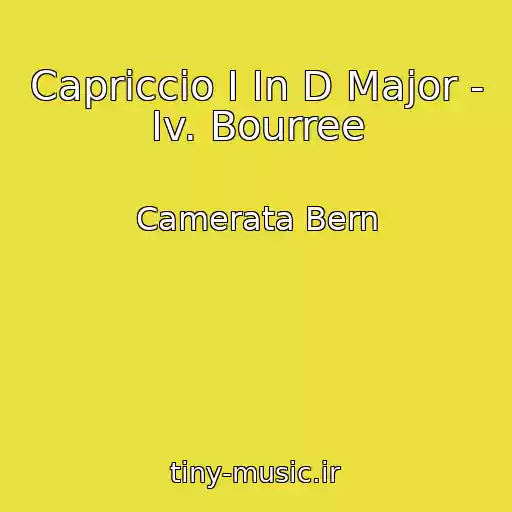 کاور آهنگ Capriccio I In D Major - Iv. Bourree از Camerata Bern