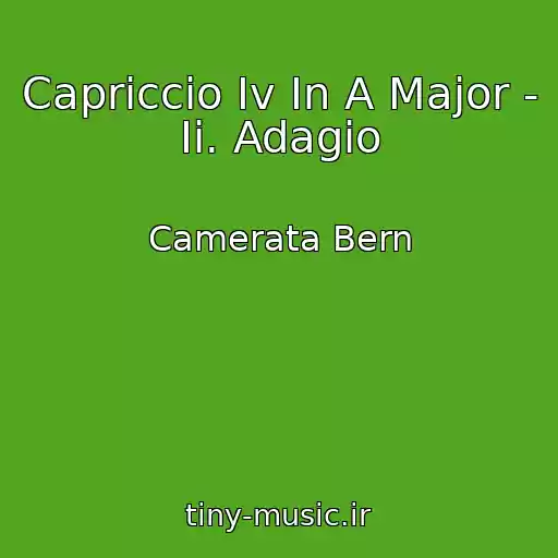 کاور آهنگ Capriccio Iv In A Major - Ii. Adagio از Camerata Bern
