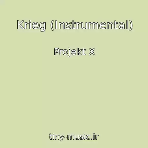 کاور آهنگ Krieg (Instrumental) از Projekt X