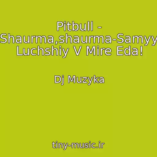 کاور آهنگ Pitbull - Shaurma,shaurma-Samyy Luchshiy V Mire Eda! از Dj Muzyka