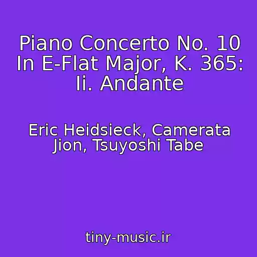 کاور آهنگ Piano Concerto No. 10 In E-Flat Major, K. 365: Ii. Andante از Eric Heidsieck, Camerata Jion, Tsuyoshi Tabe