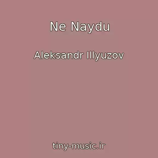 کاور آهنگ Ne Naydu از Aleksandr Illyuzov