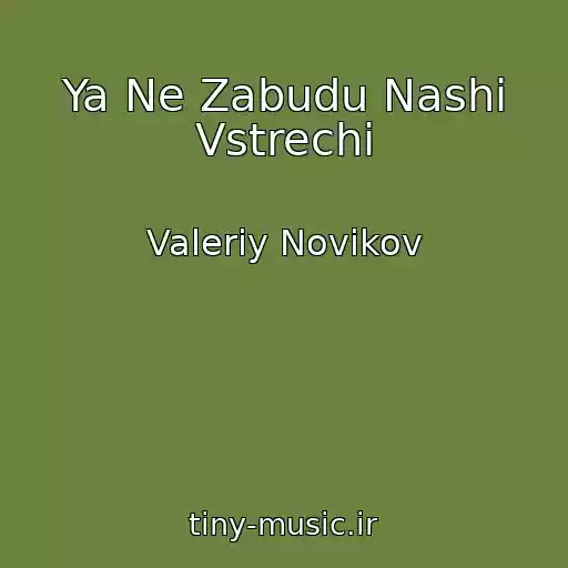کاور آهنگ Ya Ne Zabudu Nashi Vstrechi از Valeriy Novikov