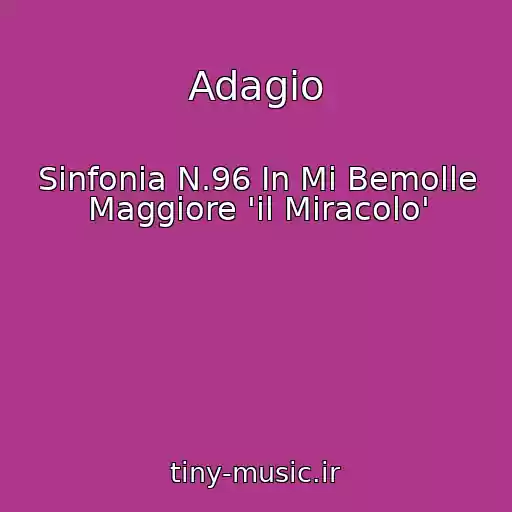 کاور آهنگ Adagio از Sinfonia N.96 In Mi Bemolle Maggiore 'il Miracolo'