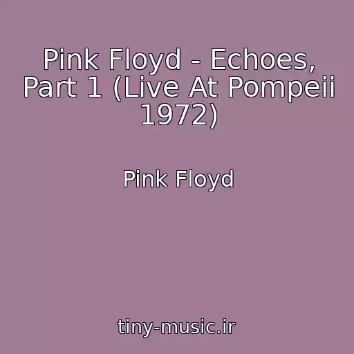 کاور آهنگ Pink Floyd - Echoes, Part 1 (Live At Pompeii 1972) از Pink Floyd