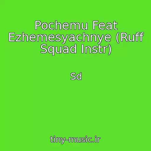 کاور آهنگ Pochemu Feat Ezhemesyachnye (Ruff Squad Instr) از Sd