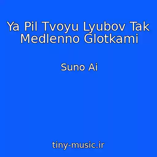 کاور آهنگ Ya Pil Tvoyu Lyubov Tak Medlenno Glotkami از Suno Ai