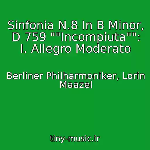 کاور آهنگ Sinfonia N.8 In B Minor, D 759 ""Incompiuta"": I. Allegro Moderato از Berliner Philharmoniker, Lorin Maazel