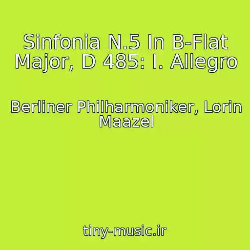 کاور آهنگ Sinfonia N.5 In B-Flat Major, D 485: I. Allegro از Berliner Philharmoniker, Lorin Maazel