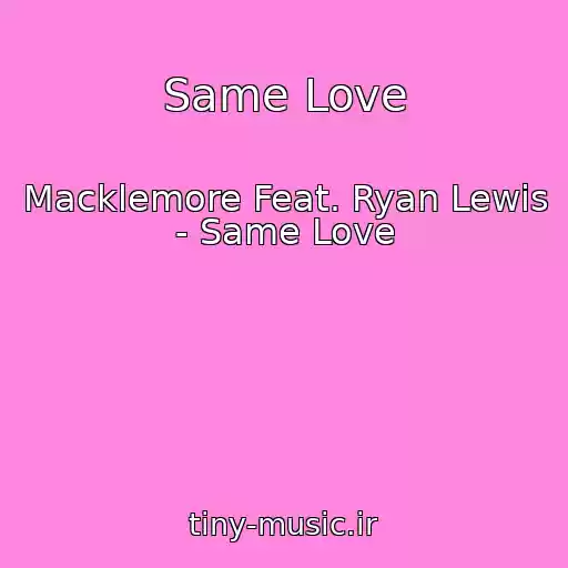 کاور آهنگ Same Love از Macklemore Feat. Ryan Lewis - Same Love