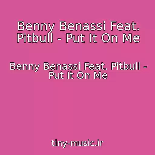 کاور آهنگ Benny Benassi Feat. Pitbull - Put It On Me از Benny Benassi Feat. Pitbull - Put It On Me