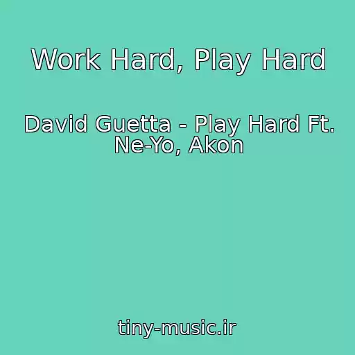 کاور آهنگ Work Hard, Play Hard از David Guetta - Play Hard Ft. Ne-Yo, Akon