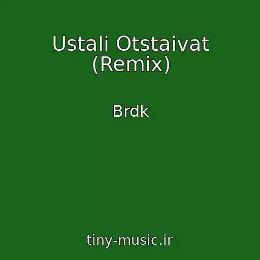 کاور آهنگ Ustali Otstaivat (Remix) از Brdk