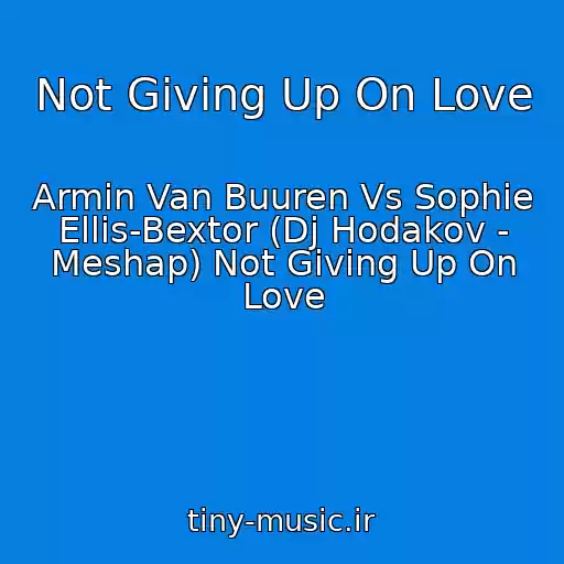کاور آهنگ Not Giving Up On Love از Armin Van Buuren Vs Sophie Ellis-Bextor (Dj Hodakov - Meshap) Not Giving Up On Love