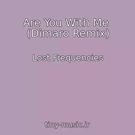 کاور آهنگ Are You With Me  (Dimaro Remix) از Lost Frequencies