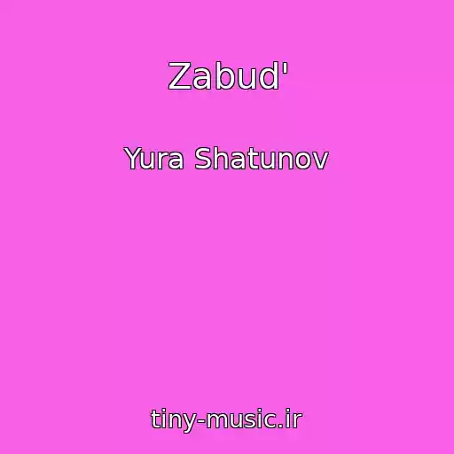 کاور آهنگ Zabud' از Yura Shatunov