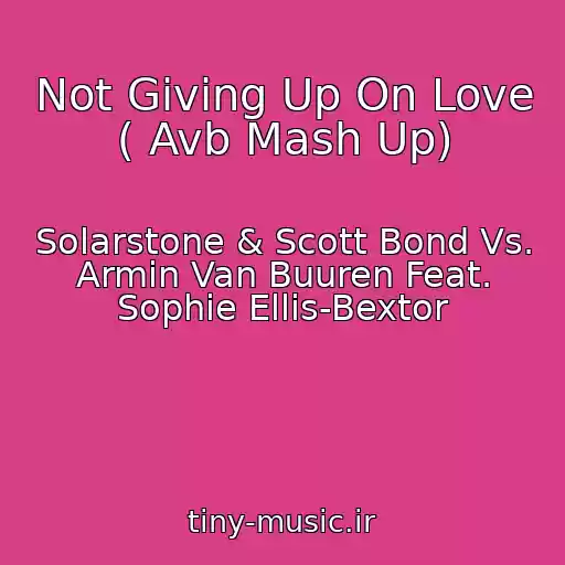 کاور آهنگ Not Giving Up On Love ( Avb Mash Up) از Solarstone & Scott Bond Vs. Armin Van Buuren Feat. Sophie Ellis-Bextor