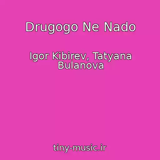 کاور آهنگ Drugogo Ne Nado از Igor Kibirev, Tatyana Bulanova