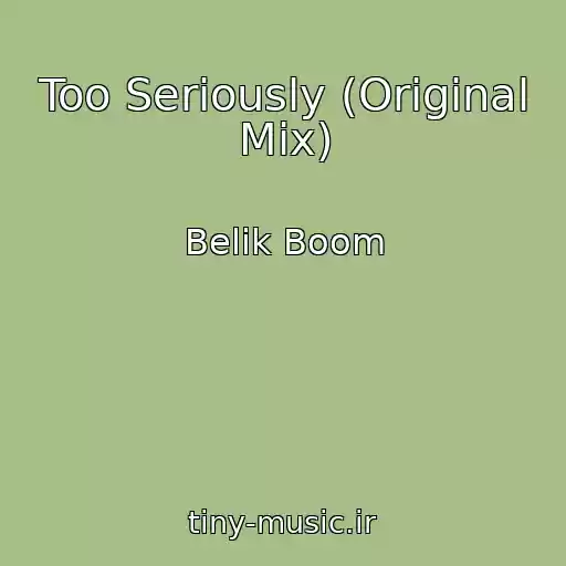 کاور آهنگ Too Seriously (Original Mix) از Belik Boom