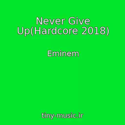 کاور آهنگ Never Give Up(Hardcore 2018) از Eminem