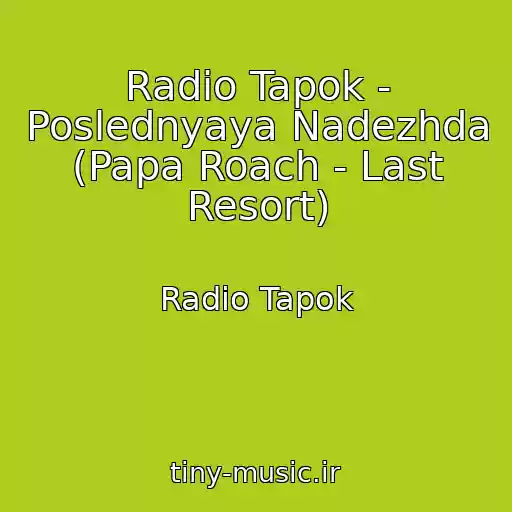 کاور آهنگ Radio Tapok - Poslednyaya Nadezhda (Papa Roach - Last Resort) از Radio Tapok