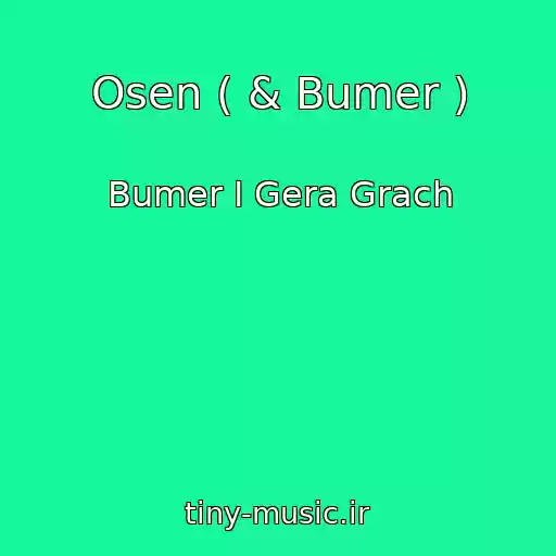کاور آهنگ Osen ( & Bumer ) از Bumer I Gera Grach